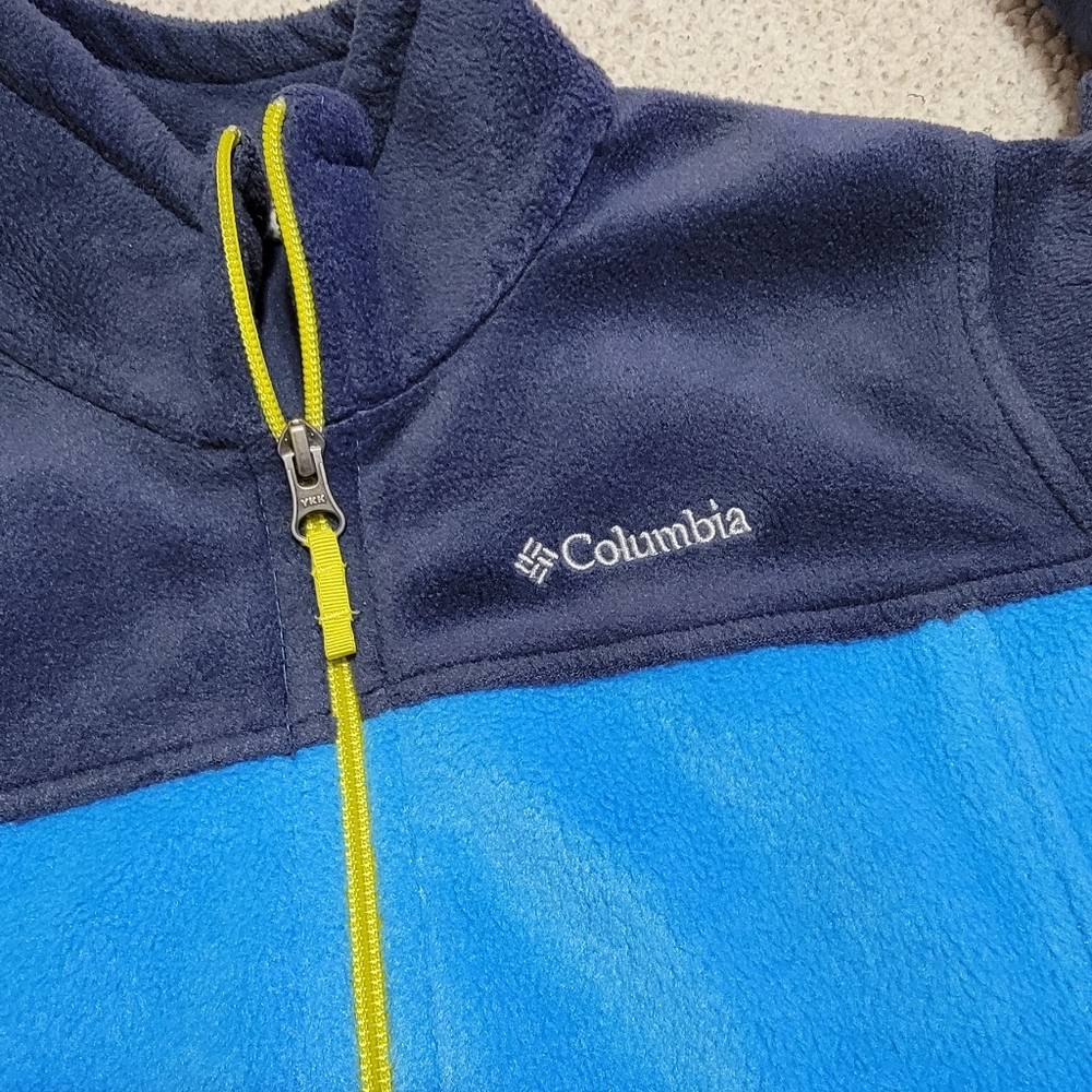 Columbia Blue‎ Full Zip Fleece Jacket Size L 14/16 - Picture 6 of 10